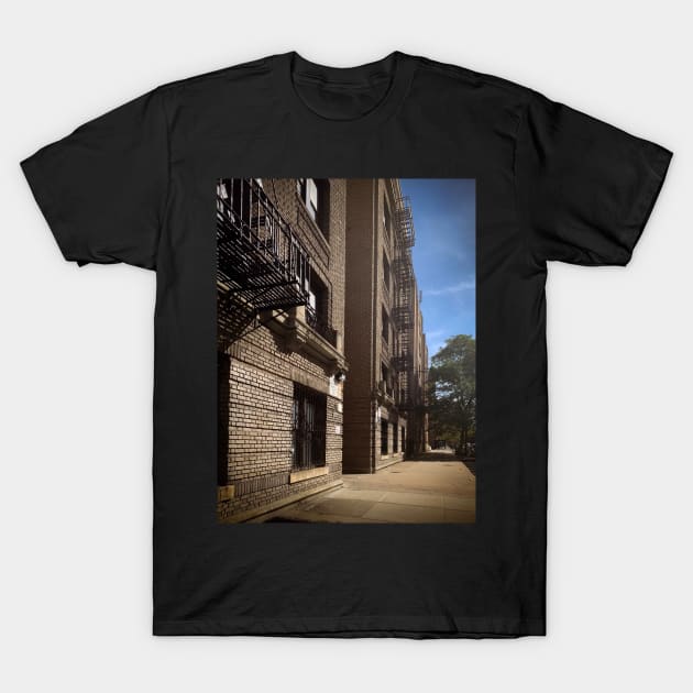 Harlem Street Buildings Manhattan New York City T-Shirt by eleonoraingrid